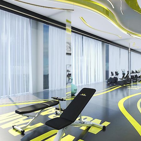 Royal M Al Aqah Beach Resort By Gewan Экстерьер фото The gym at the hotel