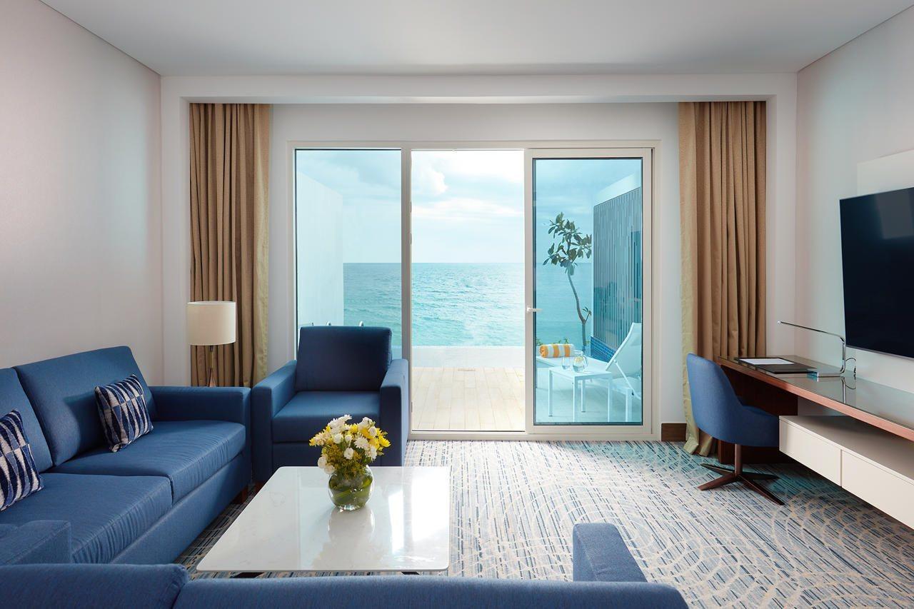 Royal M Al Aqah Beach Resort By Gewan Экстерьер фото A suite at the hotel